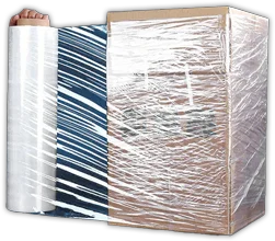 Goods Wrapped in Stretch Film
