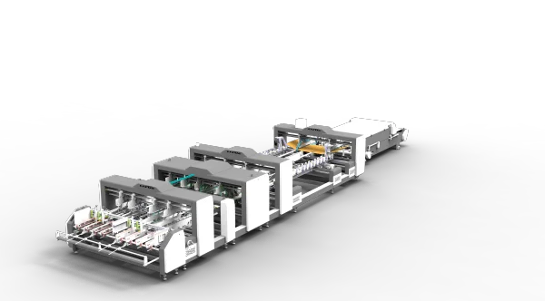 Two-Piece Folding and Gluing Machine