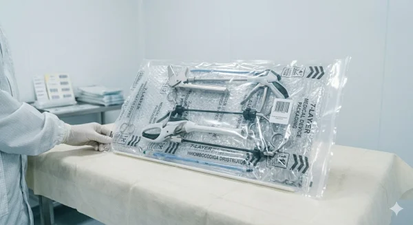 Aplicaciones del film de burbujas de alta velocidad de 7 capas en el embalaje de dispositivos médicos