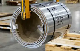 Application de la Ligne de production de film étirable dans l'emballage de bobines métalliques