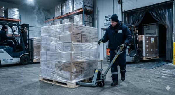 Aplicação da Linha de produção de filme stretch de 5 camadas no transporte em cadeia de frio