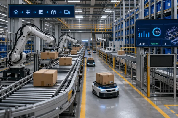 Ligne de Production de Film Étirable Durable : Stabilité de Charge à Haute Vitesse avec mLLDPE dans la Distribution Automatisée