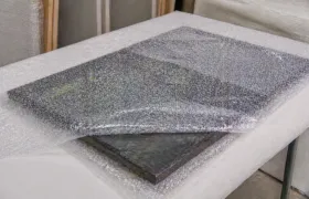 Línea de producción de plástico burbuja: Almacenamiento a prueba de polvo para paneles de laca semielaborados