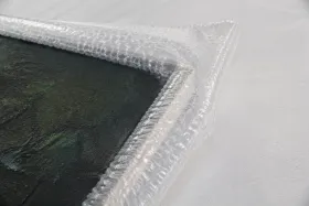Linha de produção de plástico bolha para proteção de cantos de pinturas em laca