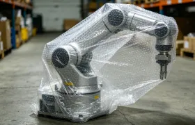 Aplicaciones de Protección de Robots Industriales con Línea de Producción de Plástico Burbuj