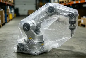 Applications de Protection des Robots Industriels avec Ligne de Production de Film à Bulles