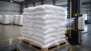 Reduzierung von Produktverlusten in der Pulverlogistik mit Stretchfolienanlagen