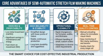 Advantages of Semi-Auto Stretch Film Extrusion Machine