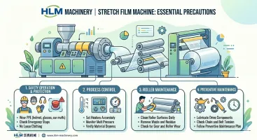ข้อควรระวังในการใช้เครื่องจักรผลิตฟิล์มยืด | Hualiang Machinery