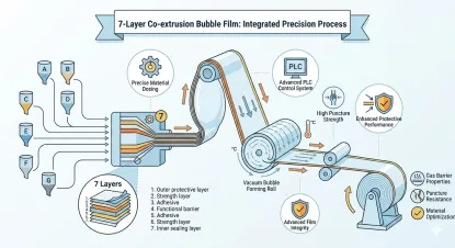 Technical Advantages of High Performance 7 Layer Bubble Film Extrusion Machine