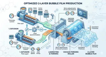 ข้อดีของการเลือกใช้ระบบควบคุมหน้าจอสัมผัส PLC สำหรับเครื่องจักรผลิตพลาสติกกันกระแทกแบบ 2 ชั้น