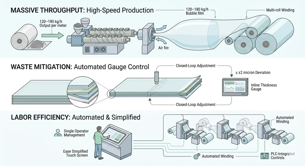 ROI Analysis of Bubble Film Extrusion Machine Investment