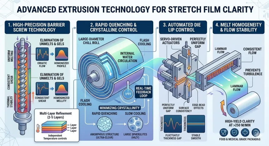 How Stretch Film Extrusion Machine Improve Film Transparency