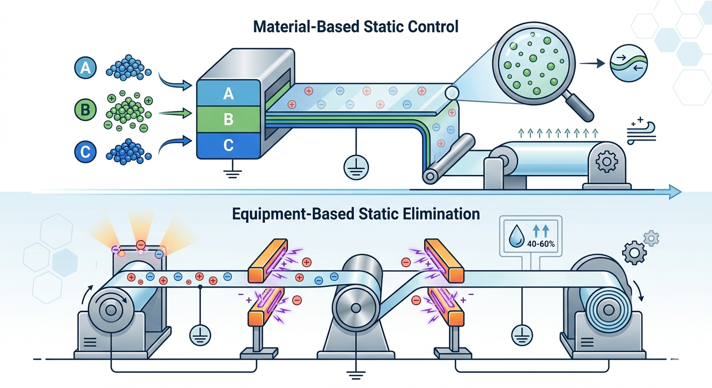 How to Solve Static Electricity Problems in Stretch Film Production | HLGP
