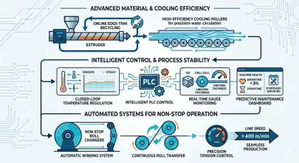 How Stretch Film Extrusion Machine Support 24/7 Production