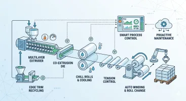 Key Energy-Saving Technologies in Stretch Film Extrusion Machine