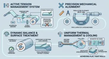 Methods to Prevent Wrinkles During Stretch Film Extrusion Machine Production