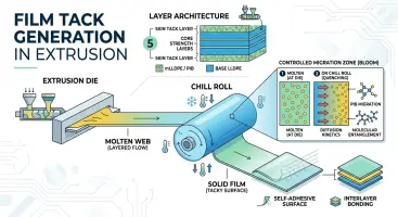 How is the Tack of Stretch Film Extrusion Machine Generated?