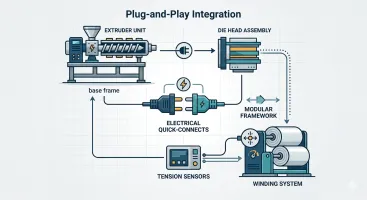 How Modular Design Shortens Installation Cycles for Stretch Film Extrusion Machine