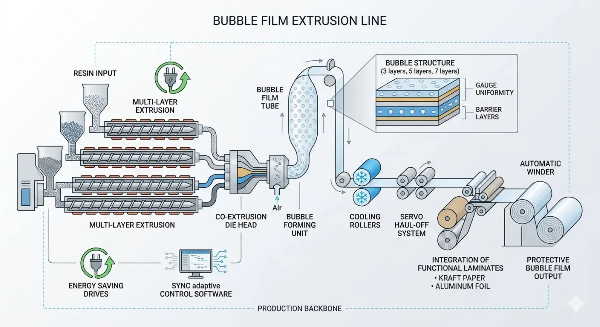 Wholesale Bubble Film Extrusion Machine: Direct Factory Price from China