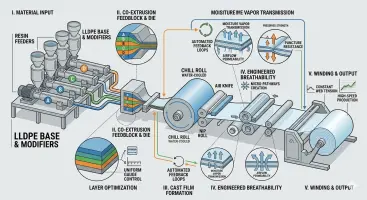 High-Permeability Breathable Stretch Film Extrusion Process & Technology