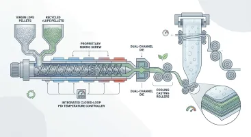 Compliant with Carbon Footprint Regulations: How Our Bubble Film Extrusion Machine Perfect Recycled LDPE Blending
