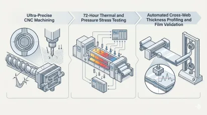 How Leading Chinese Factories Do Quality Control for a Stretch Film Extrusion Machine