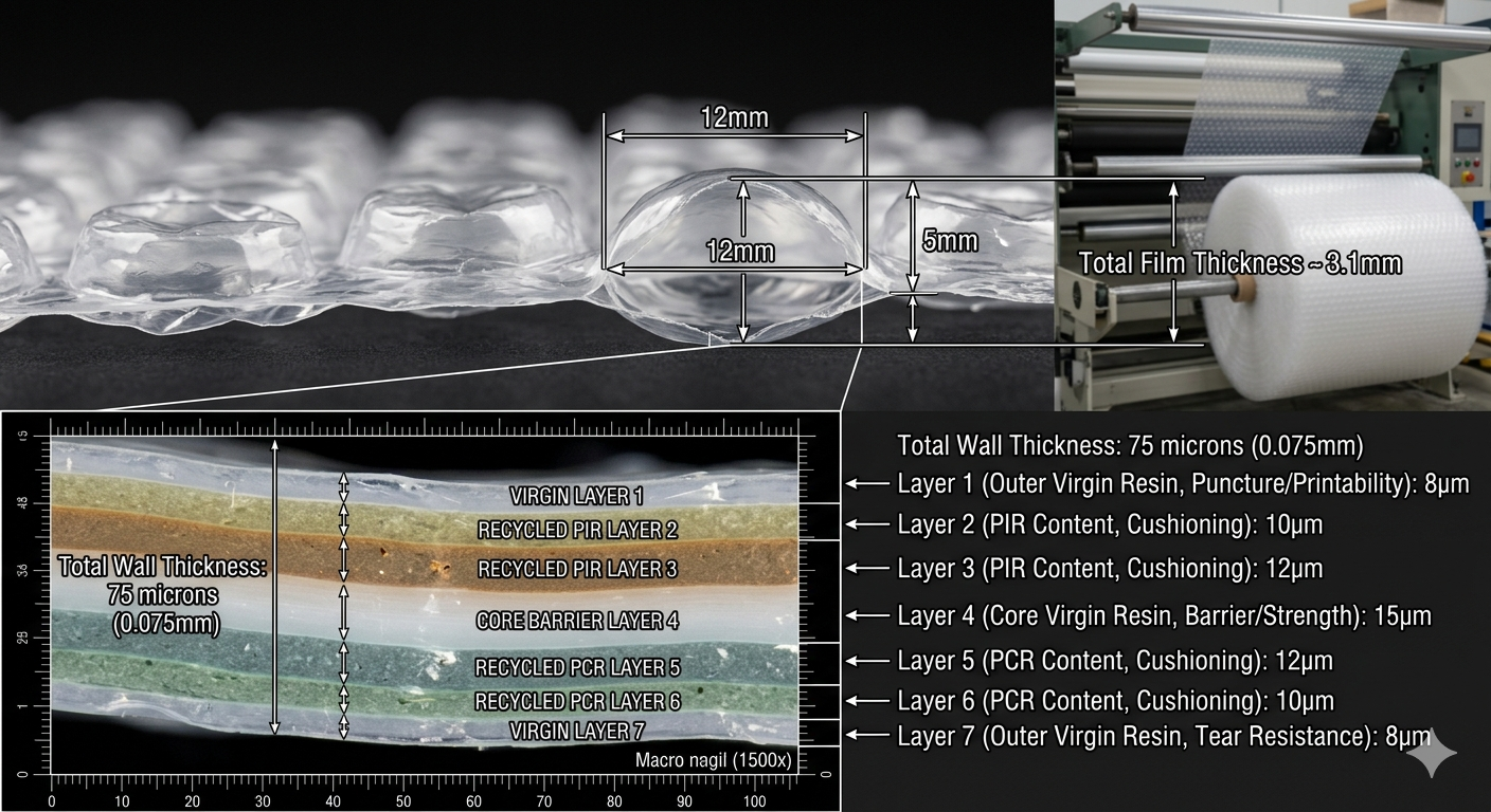 How 7-Layer High-Speed Bubble Film Machines Achieve Precise Thickness Tolerance Control?