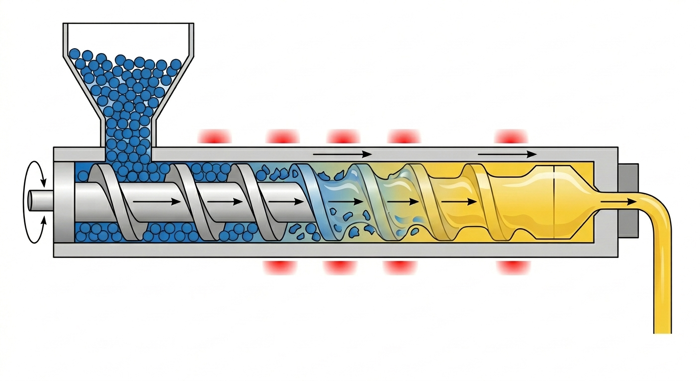 Como funciona o processo de fusão e plastificação em máquinas de filme stretch de 2 camadas