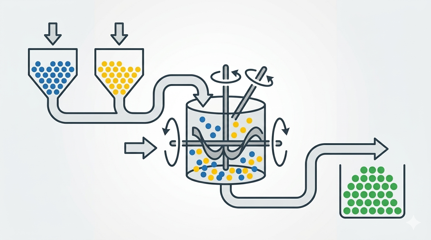 How Material Mixing Works in 2-Layer Co-Extrusion Stretch Film Machines