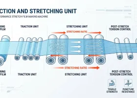 Função de Tração e Estiramento da Extrusora de Filme Stretch