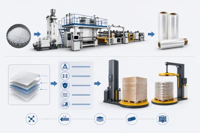 Stretch Film Manufacturing Machine: Advantages of Using mLLDPE Raw Materials