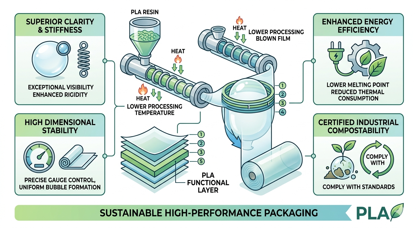 Advantages of Using PLA Raw Materials in Bubble Film Making Machine