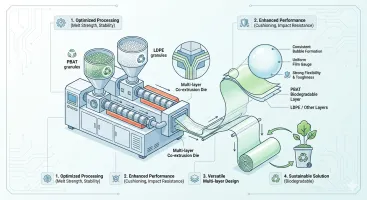 Advantages of Using PBAT Raw Materials in Bubble Film Making Machine