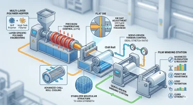 The Core Role of PLC Control Systems in Stretch Film Manufacturing Machine