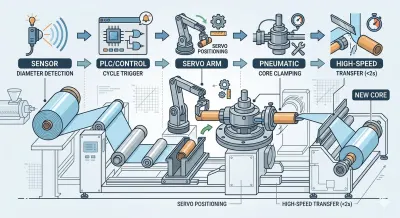Automatic Core Changer for Stretch Film Making Machine: How It Works
