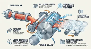 The Role of Forming Roller in Bubble Film Making Machine Explained