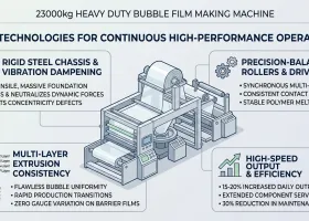 Technische Parameters: Stabiliteit van de 23000KG Heavy Duty Luchtkussenfolie Extrusiemachine