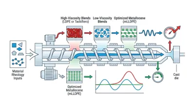 How Formulation Affects Extrusion Pressure in Stretch Film Making Machine