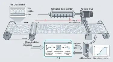 How PLC Control Systems Manage Perforation Pitch on Smart Bubble Film Making Machine
