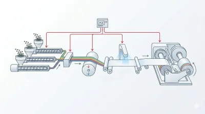 Le rôle des systèmes de contrôle PLC dans l'extrudeuse de film étirable et l'extrudeuse de film bulles