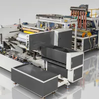 Machine de fabrication de film étirable à 2 couches
